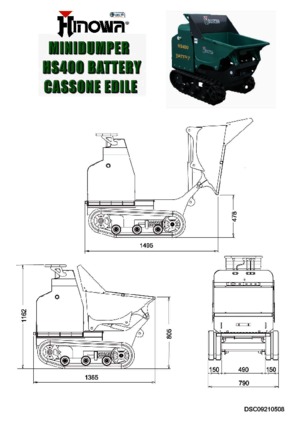 Самосвали на вериги Hinowa HS 400 Battery