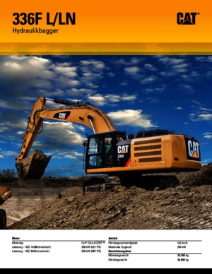 Верижни екскаватори Caterpillar 336F L