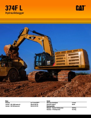 Верижни екскаватори Caterpillar 374F L