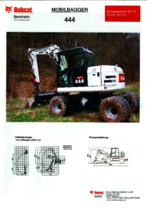 Верижни екскаватори Bobcat 444