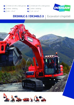 Електрически верижни багери Doosan DX300LC-3