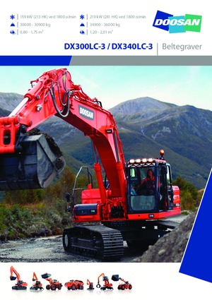 Електрически верижни багери Doosan DX300LC-3