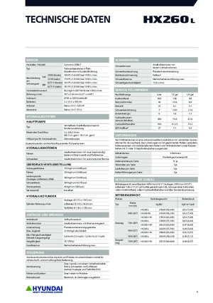 Верижни екскаватори Hyundai HX260L