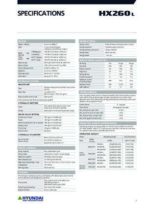 Верижни екскаватори Hyundai HX260L