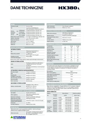 Верижни екскаватори Hyundai HX380L