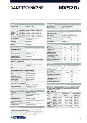 Верижни екскаватори Hyundai HX520L