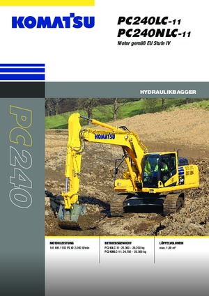 Верижни екскаватори Komatsu PC240NLC-11E0