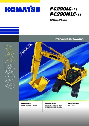 Верижни екскаватори Komatsu PC290NLC-11E0