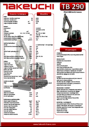 Верижни екскаватори Takeuchi TB290