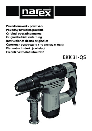 Чукове за събаряне и чукове Narex EKK 31-QS