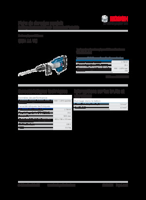 Чукове за събаряне и чукове Bosch GSH 11 VC