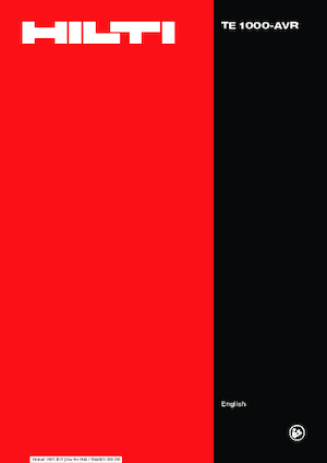 Чукове за събаряне и чукове Hilti TE 1000-AVR