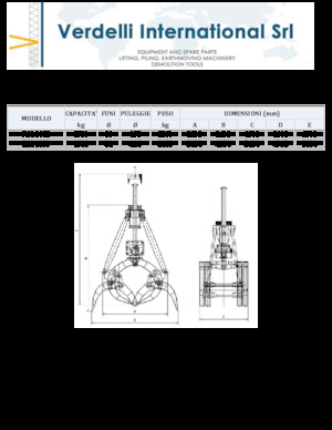 Захват за сортиране и разрушаване Verdelli F.M. 1600