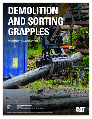 Захват за сортиране и разрушаване Caterpillar G306