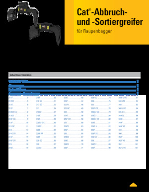 Захват за сортиране и разрушаване Caterpillar G318