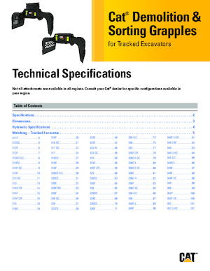 Захват за сортиране и разрушаване Caterpillar G318