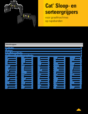 Захват за сортиране и разрушаване Caterpillar G318