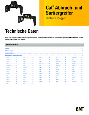 Захват за сортиране и разрушаване Caterpillar G332