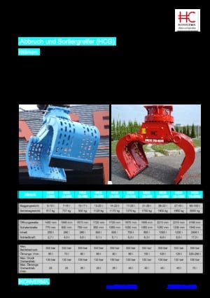 Захват за сортиране и разрушаване Konverma HCG 10-300