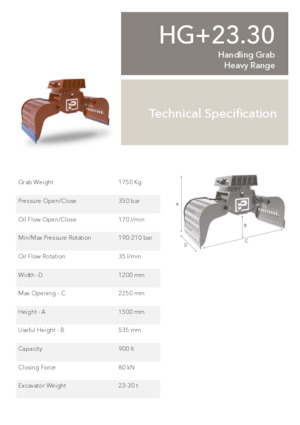 Захват за сортиране и разрушаване Promove HG+ 23.30