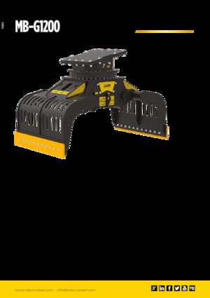 Захват за сортиране и разрушаване MB Crusher MB-G1200