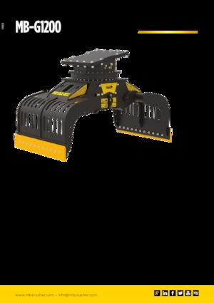 Захват за сортиране и разрушаване MB Crusher MB-G1200