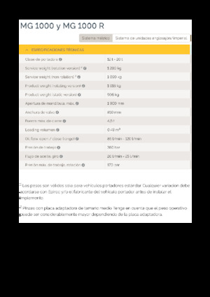 Захват за сортиране и разрушаване Epiroc MG 1000 