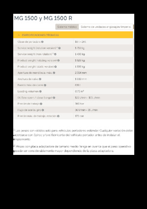 Захват за сортиране и разрушаване Epiroc MG 1500 