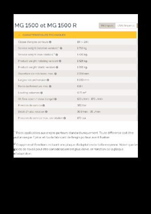 Захват за сортиране и разрушаване Epiroc MG 1500 R 