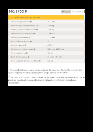 Захват за сортиране и разрушаване Epiroc MG 2700 R