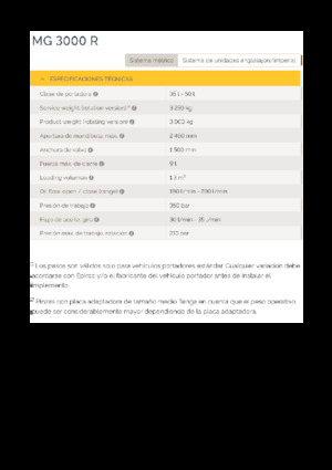 Захват за сортиране и разрушаване Epiroc MG 3000 R