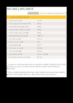 Захват за сортиране и разрушаване Epiroc MG 400