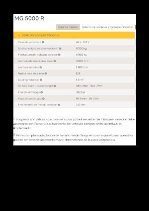 Захват за сортиране и разрушаване Epiroc MG 5000 R
