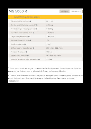 Захват за сортиране и разрушаване Epiroc MG 5000 R