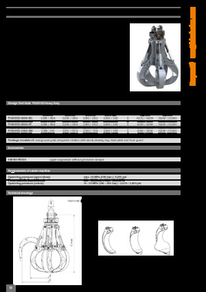 Захват за сортиране и разрушаване Kinshofer P120VHD-2000-5T