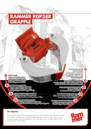 Захват за сортиране и разрушаване Rammer RGP38R