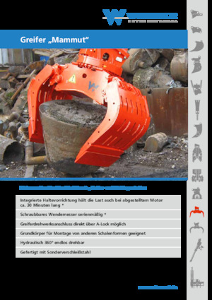 Захват за сортиране и разрушаване WIMMER SG 2.5