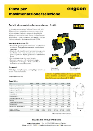 Захват за сортиране и разрушаване engcon SG06