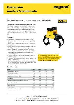 Захват за сортиране и разрушаване engcon TG55HD