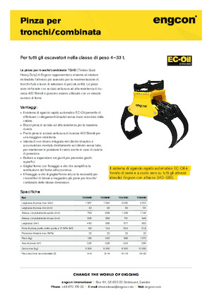 Захват за сортиране и разрушаване engcon TG55HD