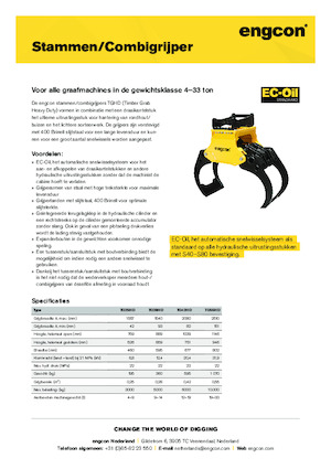 Захват за сортиране и разрушаване engcon TG55HD