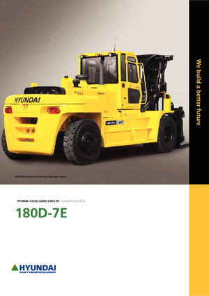 Челни вилични мотокари, дизелови Hyundai 180 D 7 E