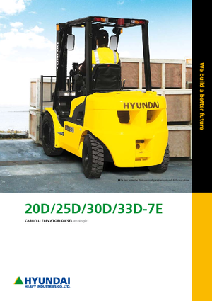 Челни вилични мотокари, дизелови Hyundai 25 D 7 E