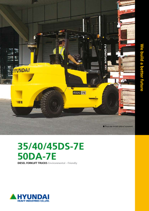 Челни вилични мотокари, дизелови Hyundai 45 DS 7 E