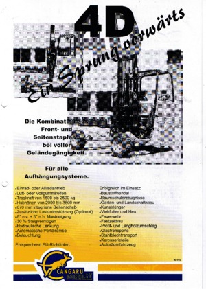 Дизелови вилични високоповдигачи, монтирани върху камион Cangaru / Transmanut 4D.5D5.3.2028 F