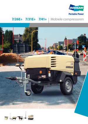 Преносими компресори за въздух - дизелови, електрически, бензинови Doosan 7/41+