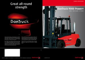 Челни вилични мотокари, дизелови DanTruck 9496 Power +