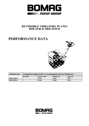 Виброплочи с обратен ход Bomag BPR 25/50 D