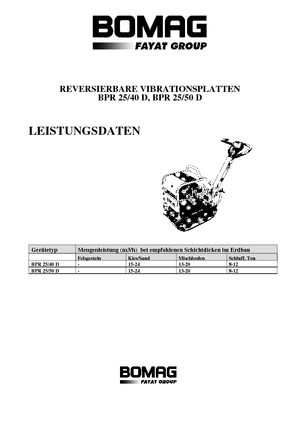 Виброплочи с обратен ход Bomag BPR 25/50 D