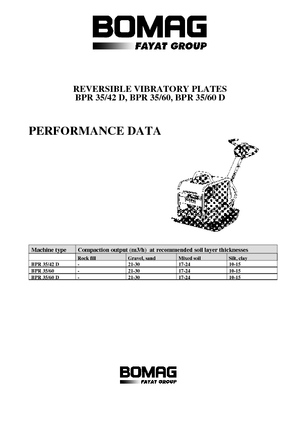 Виброплочи с обратен ход Bomag BPR 35/60 D